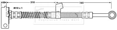 BORG & BECK stabdžių žarnelė BBH7035